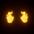 Accessoires de Crâne en Feu pour Mr Skully